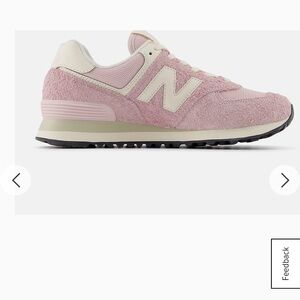 New Balance 574 Rose Sugar and Ivory Sneakers Size 9